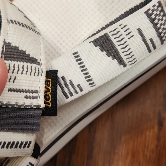 TEVA Platform Chara Bright White Sandals - Picture 7 of 7